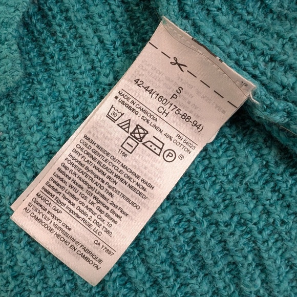 Gap Knit Tank Top Teal Sleeveless V-Neck Scoop Tank Camisole - Picture 2 of 10